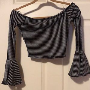 Wild honey off the shoulder crop top